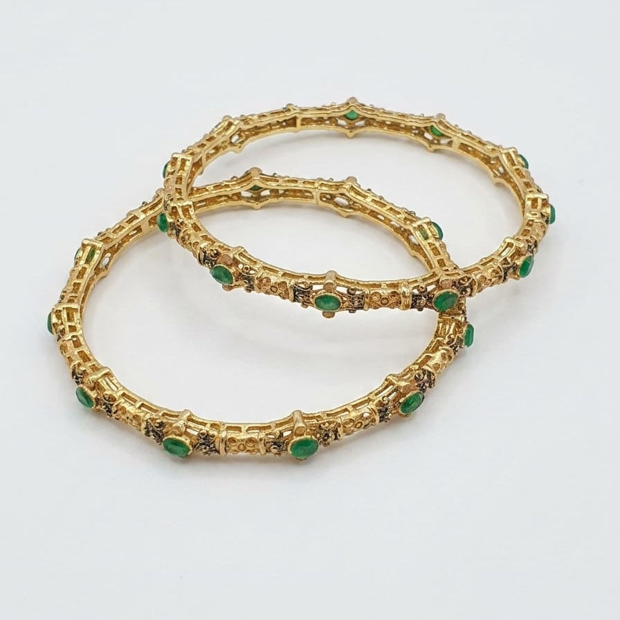 Midnight Emerald Bangle