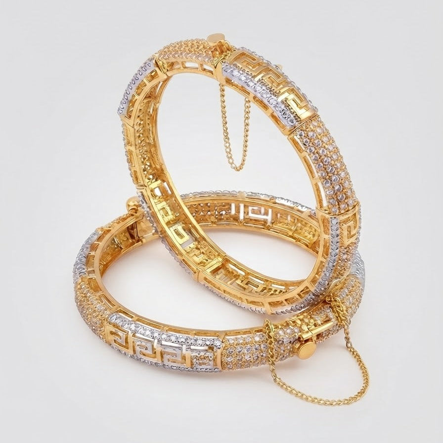 Golden Maze Bangle