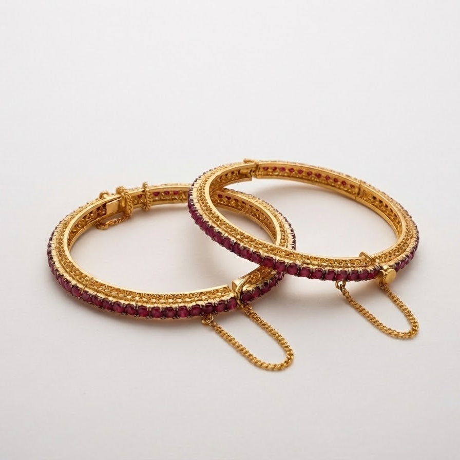 Luna Ruby Bangle