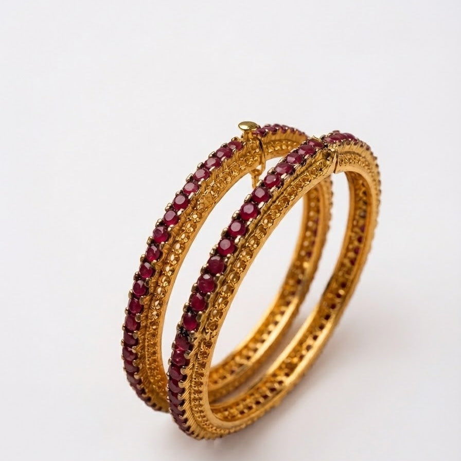 Luna Ruby Bangle