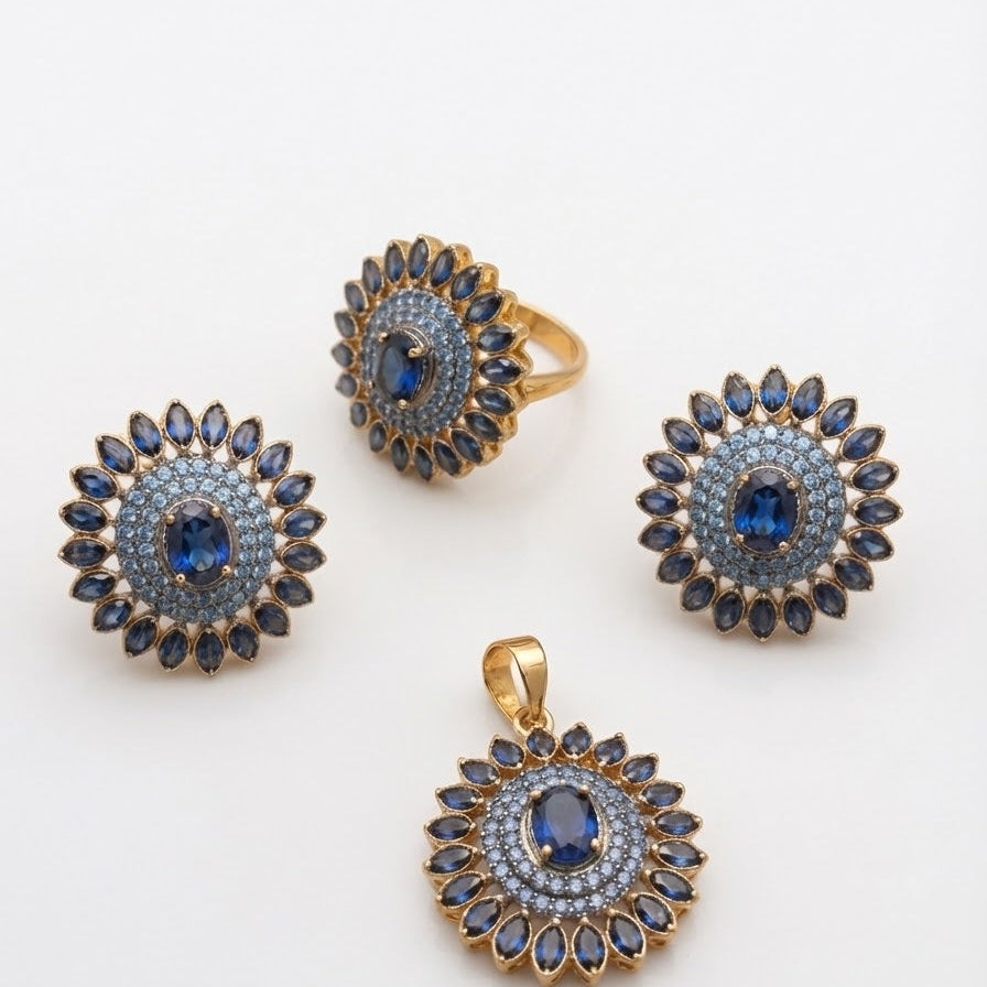 Sapphire Rosette